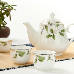 Teaware Sets Tangshan Bone China Chinese Teapot Ceramic Large And Small Single Pot Flower Tea Brewing