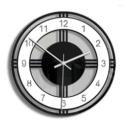 Wall Clocks 11 Inches Simple Silent Non-Ticking Modern Clock For Living Room Bedroom Office Home Drop