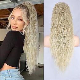 Loose Deep Wave Lace Front Human Hair Wigs Ponytail Hair for Women Lace Frontal Wig Transparent HD Lace Glueless Synthetic Wig Pre Plucked DHL Fast