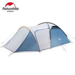Tents and Shelters Naturehike Knight tent one bedroom living room three person outdoor camping self driving rainproof tentQ240511
