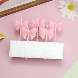 5Pcs Candles Butterfly Cake Candle Valentines Day Decorative Decoration Gifts Girlfriend Romantic and Warm Birthday Decorative Candles