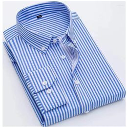 Men's Casual Shirts Spring/Summer Long Sleeved Thin Style Non Iron Shirt Fashion Hong Kong Business Top Clothing