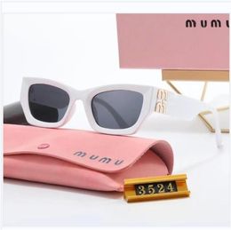 MUMU designer brand Sunglasses Women Men large frame design Casual sunglasses box optional expansion outstanding mijia jobs look dragonfly colourful Februar 3524