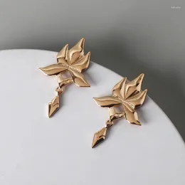 Party Supplies Game Honkai Star Rail Dan Heng Imbibitor E Cosplay Accessory Ear Clip Pendant Earrings Jewellery Gold Colour