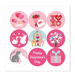 Gift Wrap KK262 20PCS Happy Valentines Day Love Balloon Party Envelope Decoration Adhesive Stickers 180 Set