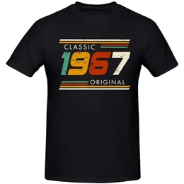 Men's T Shirts Classic 1967 Original Vintage 57th Birthday Gifts 57 Year Old Summer Christmas Party Cotton Retro Gift Idea T-shirt