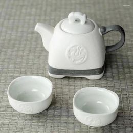 Teaware Sets Chinese Gongfu Portable Ceramic Tea Set With Pot Cups Travel For Office Home Gift Friend