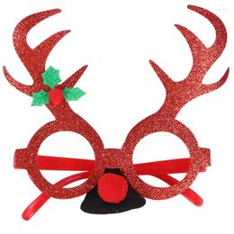 Party Decoration Christmas Glasses Novelty Long Antler Horn Eyeglasses Frame Po Prop Pography Props Clothing Accessories For Festival