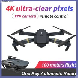 Drones New E58 RC Drone WiFi FPV High Altitude Hold Foldable Four Helicopters with 1080P Battery 4K HD Camera RC Drone Helicopter Drone Gift Toy S24513