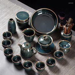 Teaware Sets Afternoon Design Tea Set Minimalist Japanese Rotating Modern Porcelain Advanced Theiere Avec Tasses Home Decoration