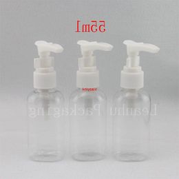 55ml empty ovel transparent shape liquid soap pump lotion bottles 55cc shampoo shower gel dispenser containergood package Kwobk