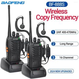 Walkie Talkie 2PCS Baofeng BF-888S Pro Upgrade Wireless Copy Frequency Long Range Portable BF888S Ham Two Way Radio Hunting