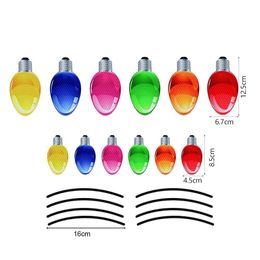 Other Festive Party Supplies 6 Pieces Xmas Car Decorations Christmas Reflective Refrigerator Magnets Light Ball Gnome Berries Stickers Dhchv