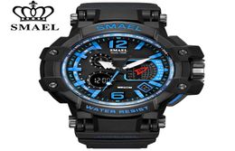 SMAEL Digital Analog Wristwatch Men Women Quartz Watches Waterproof LED Electronic Day Dive Navy Army SShock Sports Watch Relogio6247068