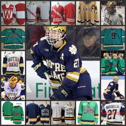 Vin 33 Josh Graziano hOCKEY jersey 30 Ryan Bischel 34 Conor Klaers 35 Matthew Galajda 22 Jack Adams 23 Brady Bjork Wisconsin ND Stitched Co