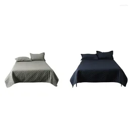 Bedding Sets Bed Cover Three-Piece Set Comfortable Solid Colour Quilted Blanket 227 X 22