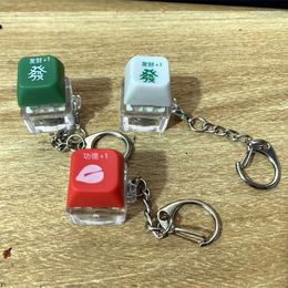 Keychains Keycap Keychain Decompression Mechanical Keyboard Button Keyring Fingertip Key Cap Pendant Antistress Toy