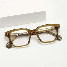Optical Eyeglasses For Men Women Retro Designer JMM 75RX Fashion Two-color Acetate Fiberglass Frames European and American Style Anti-Blue Light Lens Plate With