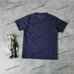 xinxinbuy Men designer Tee t shirt 2024 Italy Flocking letter printing 1854 polo short sleeve cotton women Grey black blue Khaki M-3XL