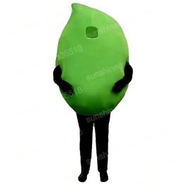 2024 Adult Size Big Green Lime Mascot Costume Top Cartoon Anime theme character Carnival Adults Size Christmas Birthday Party Outdoor