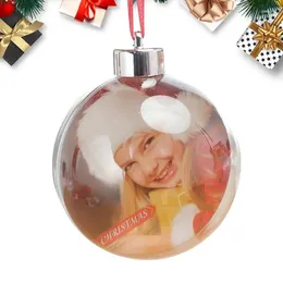 Party Decoration Creative Po Baubles Christmas Transparent Ball Frame Ornament Tree Decorations Art Craft Supplies