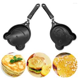 Pans Mini Egg Fryer Household DIY Breakfast Mold Lovely Portable Creative Cartoon Animals Patterns Flat Bottomed Non Stick Pot TMZ