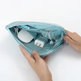 Storage Bags Travel Electronics Organiser Convenient Portable Nylon Earphones USB Power Cable Cosmetic Bag Home Supplies