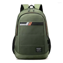 Backpack Business Inch Men 15.6 Laptop Fashion Waterproof Nylon Travel Knapsack Reflective Student School Bag For Teens