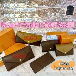Designer Wallet 2024 Fashion clutch bag Printed money clip wallet bag female color matching celebrity high-end handbag gift box
