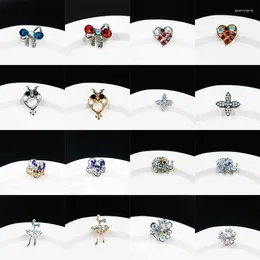 Brooches Mini Crystal Creative Bowknot For Women Girls Dress Coat Accessories Cute Fashion Jewellery Gifts Large Insect Collar Pin