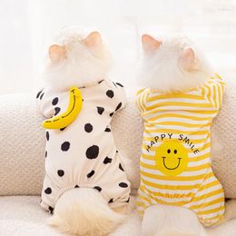 Dog Apparel Puppy Pajamas Pet Jumpsuit Soft Rompers Small Dogs Cute Clothes Bodysuits For Cat