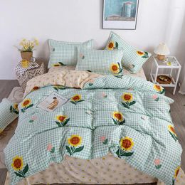 Bedding Sets Home Textile Sanding Quilt Cover Soft Skin-Friendly Oversized Four-Piece Comforter