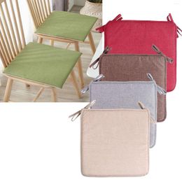 Pillow Square Strap Garden Chair Pads Seat For Outdoor Bistros Stool Patio Dining Room Linen