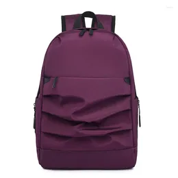 Backpack Multifunction Waterproof Men Women Luxury Student School Bags Notebook Backpacks Casual Pleated 14 Inch Laptop Bag