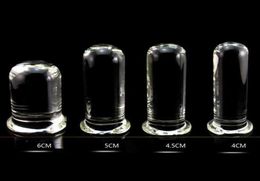 New 6 Size Glass Dildo Big Huge Glassware Penis Crystal Anal Plug Adult Sexy Toys For Women G Spot Stimulator Smooth Beautiful8793875