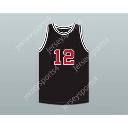 Custom Any Name Any Team JIMMY FALLON 12 SNL SKIT BLACK BASKETBALL JERSEY All Stitched Size S-6XL Top Quality