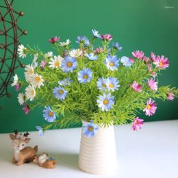 Decorative Flowers 1 Bunch Artificial Gypsophila Flower Plastic Mini Daisy Bouquet For Home Wedding Decor DIY Fake Floral Arrangement Craft