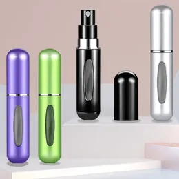 Storage Bottles 4PCS 5ml Portable Mini Refillable Perfume Bottle With Spray Scent Pump Empty Cosmetic Containers Atomizer For Travel Tool