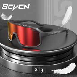 SCVCN Men bicycle Cycling Sunglasses Woman MTB road bike Driving Goggles Outdoor Sports running Glasses UV400 Hiking Eyewear 240422