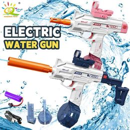 Gun Toys Sand Play Water Fun HUIQIBAO UZI Electric Automatic Diving Water Gun Portable Summer Outdoor Beach Fantasy Water Battle Toy Childrens and Boys GiftL2405
