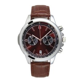 Newest chronograph mens designer watches orologio di lusso Japan quartz movement mens watches leather strap male wristwatches mont2058 2496