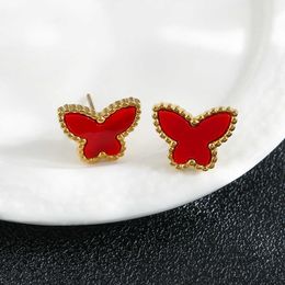 Earrings go out musthave women first choice Butterfly Female Celebrity Small Design with common vanly