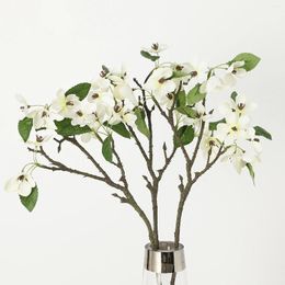 Decorative Flowers Simulated Pear Flower Wedding El Home Decoration Art Living Room Soft Shooting Props