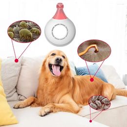 Dog Apparel Ultrasonic Flea And Tick Treatment Anti-parasitic Plastic Repellent Mosquitoes Device USB Charging With Cable