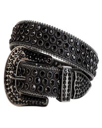 Western Cowboy Bling ovski Crystal Rhinestones Belt Studded Leather Belt Removable Buckle for Women and Men6283507