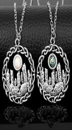 Chains Dongsheng Outlander Necklace Scotland National Floral Pendants Necklaces Women Retro Style Beads 306286513