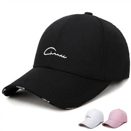 Men And Women Spring Summer Baseball Cap Hipster Wild Black White Leisure Travel Sun Protection Hat y240430