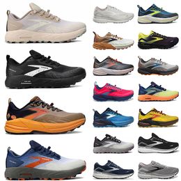 top fashion men women sports brooks running shoes rubber dhgate plate-formm black white mens flat outdoor trainers sneakers eur 36-45