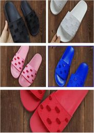 Novos homens sandálias designers Slippers Slides planos Sapatos de couro de lipers de lipers de praia unissex Sandal transparente Flip Flip Flops5665824