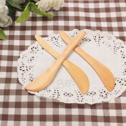 Natural Wood Butter Spatula Facial Mask Stir Spatulas Knife Cake Cheese Smear Jam Knife Eco friendly Bakeware Pastry Cream Knives ZZ